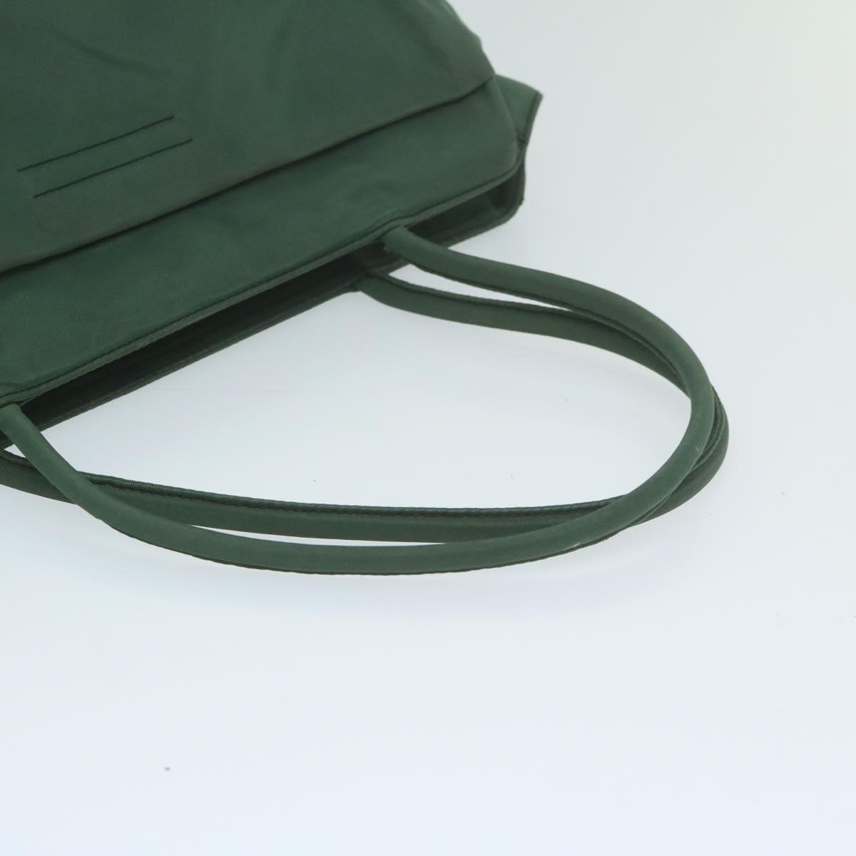 PRADA Tote Bag Nylon Green Auth ki4037