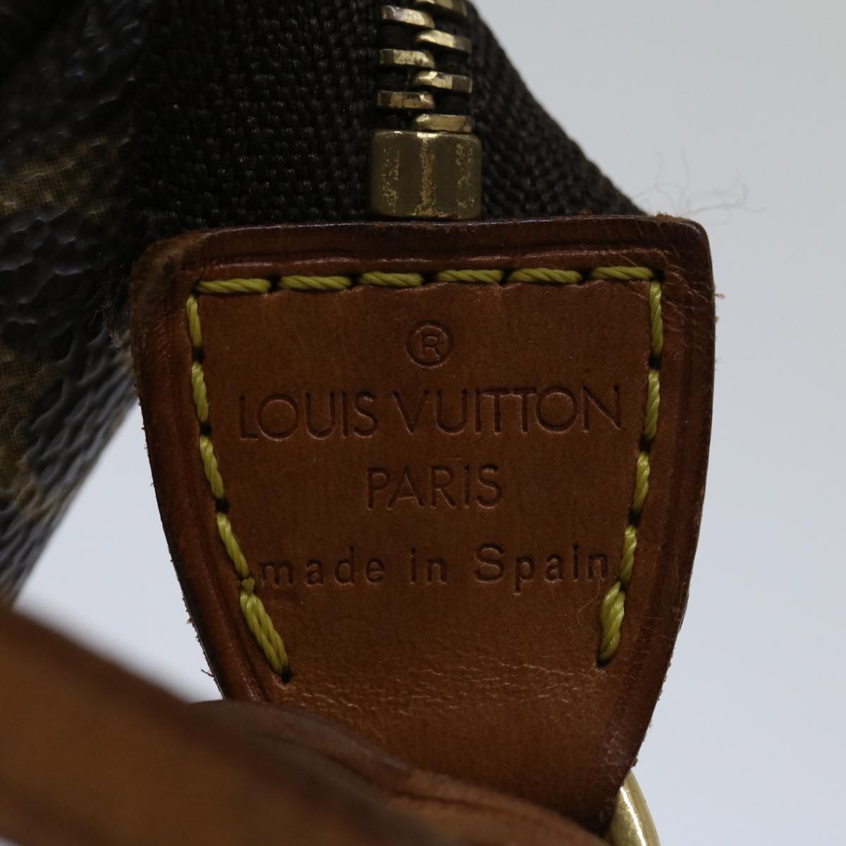 LOUIS VUITTON Monogram Pochette Accessoires Pouch M51980 LV Auth ki4055