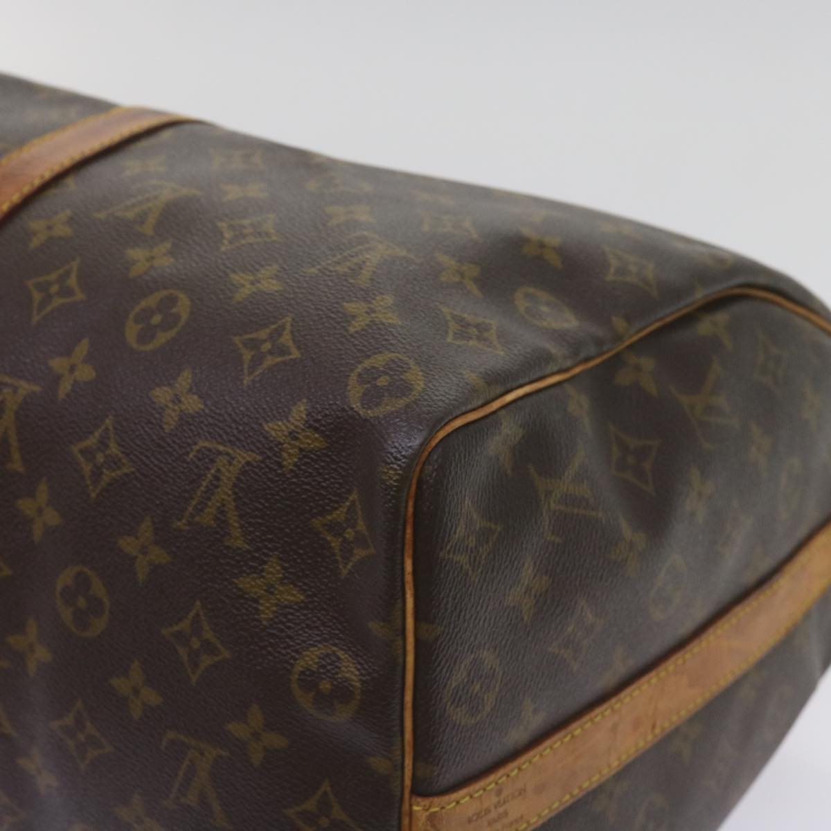 LOUIS VUITTON Monogram Keepall Bandouliere 50 Boston Bag M41416 LV Auth ki4057