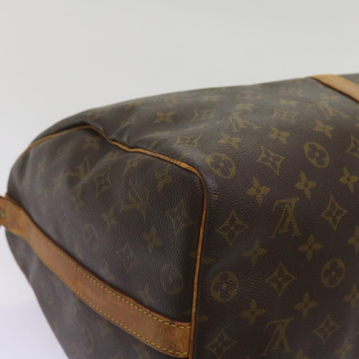 LOUIS VUITTON Monogram Keepall Bandouliere 50 Boston Bag M41416 LV Auth ki4057