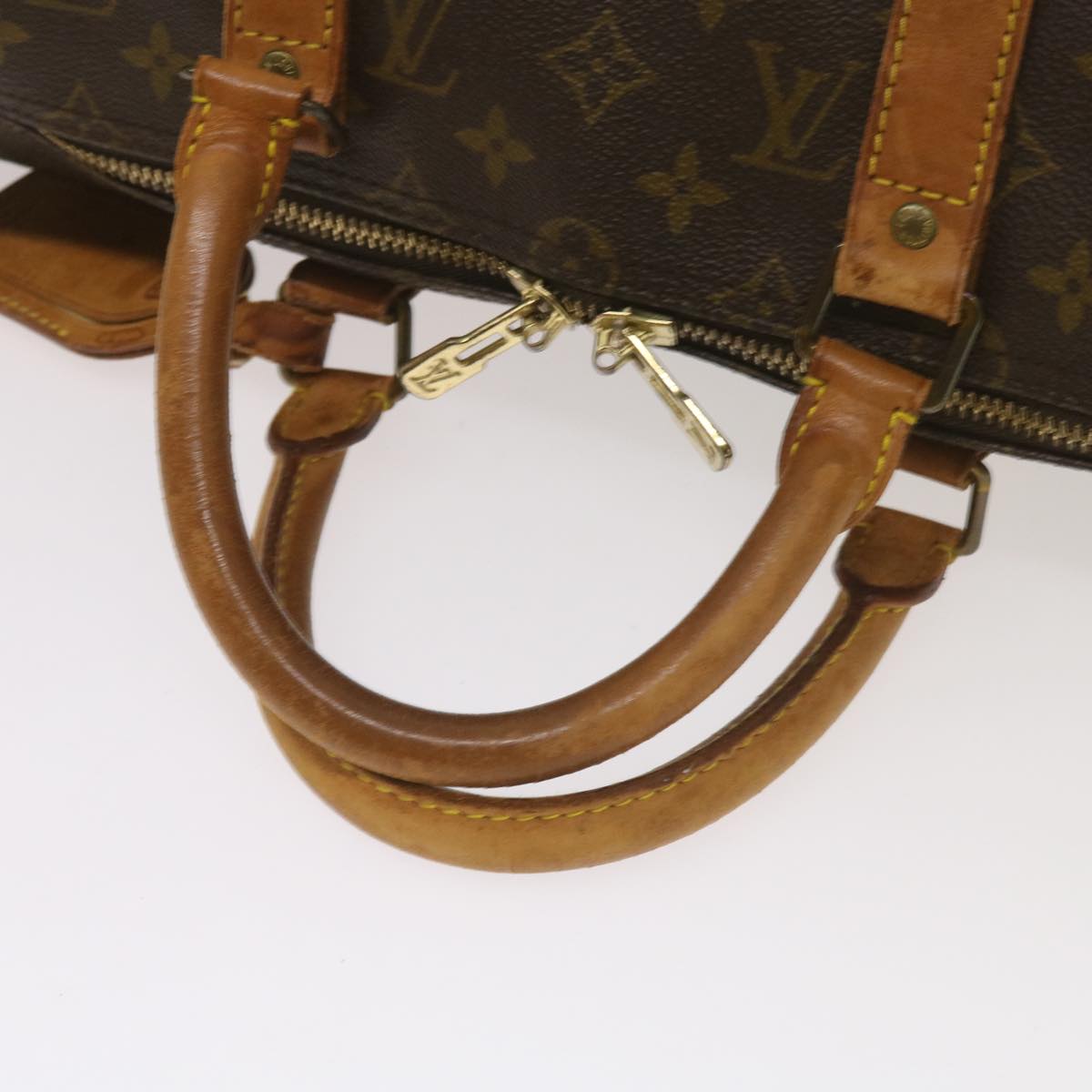 LOUIS VUITTON Monogram Keepall Bandouliere 50 Boston Bag M41416 LV Auth ki4057