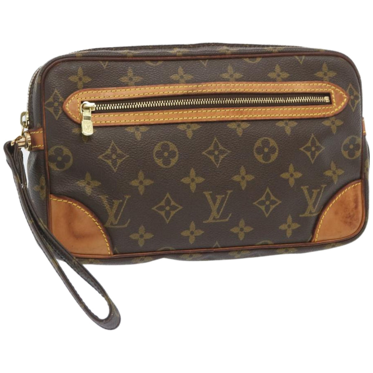 LOUIS VUITTON Monogram Marly Dragonne GM Clutch Bag M51825 LV Auth ki4059