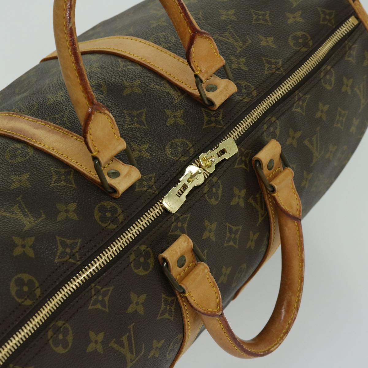 LOUIS VUITTON Monogram Keepall 45 Boston Bag M41428 LV Auth ki4079