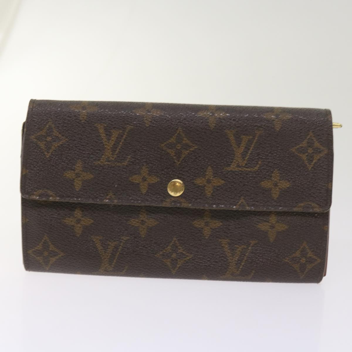 LOUIS VUITTON Monogram Damier Azur Wallet 10set LV Auth ki4088