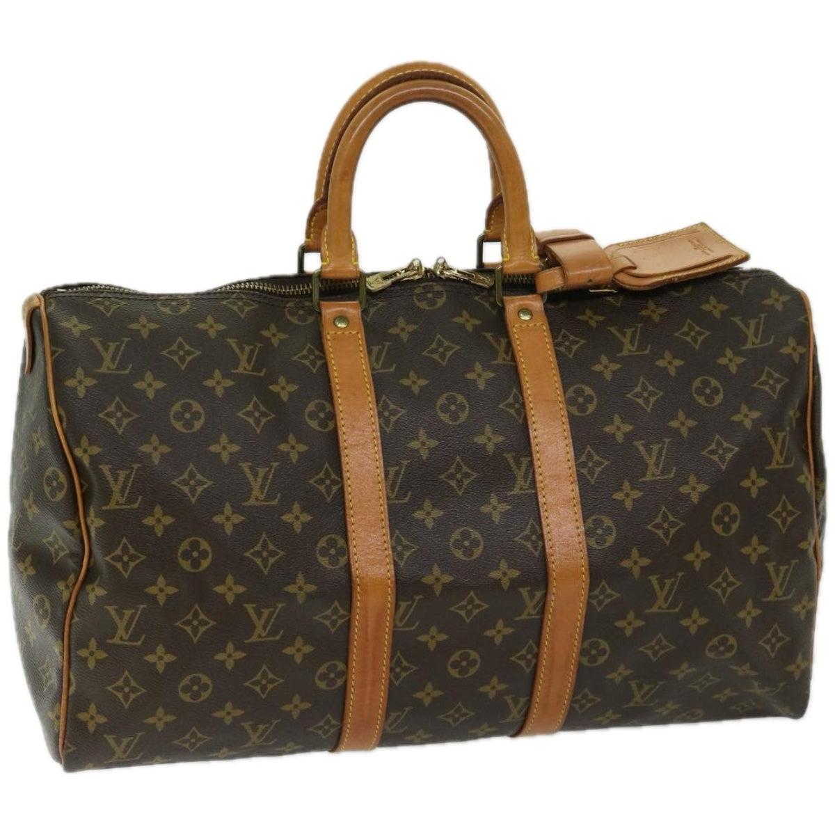 LOUIS VUITTON Monogram Keepall 45 Boston Bag M41428 LV Auth ki4095