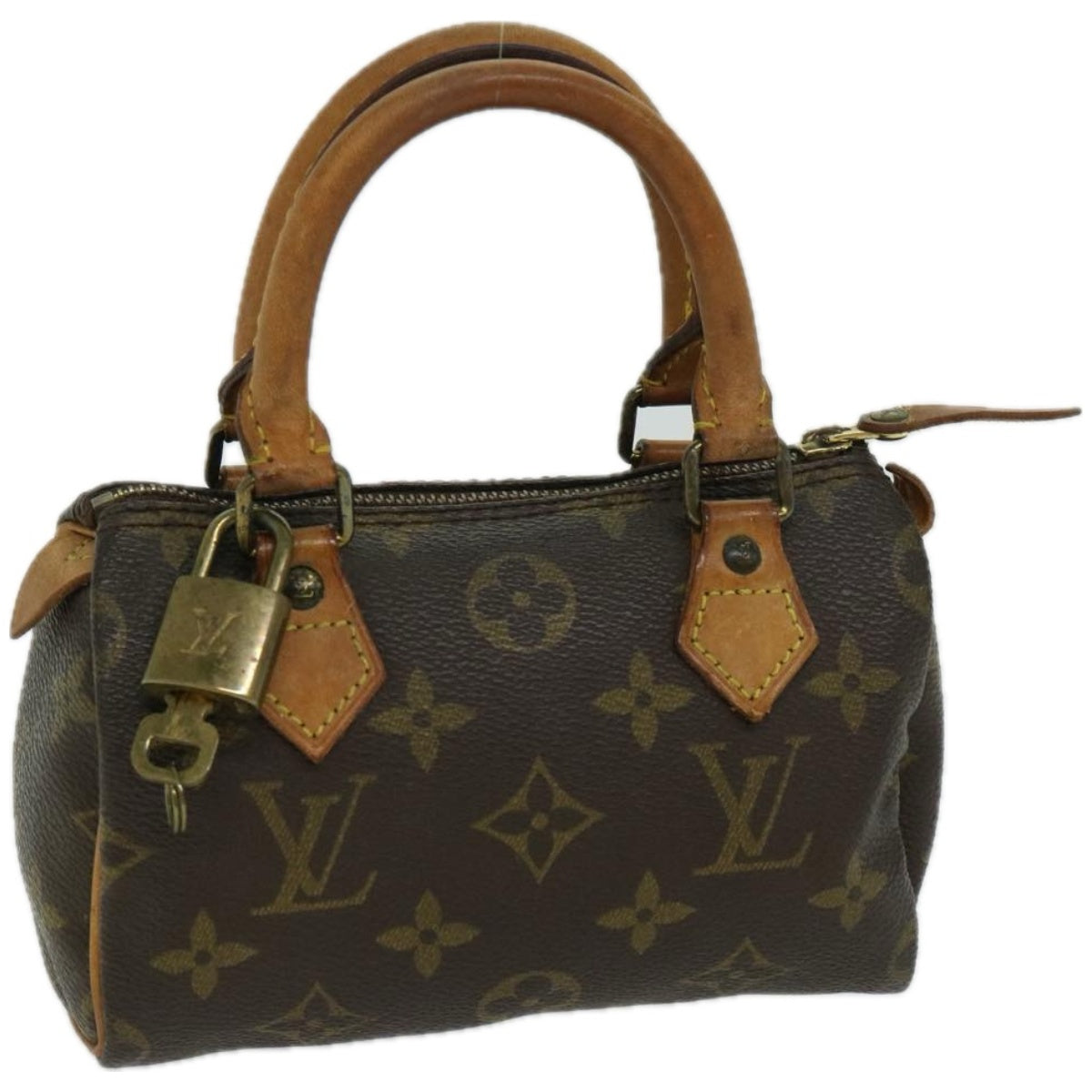 LOUIS VUITTON Monogram Mini Speedy Hand Bag M41534 LV Auth ki4101