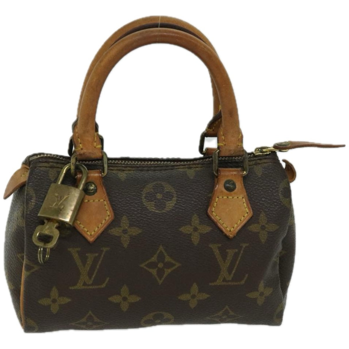 LOUIS VUITTON Monogram Mini Speedy Hand Bag M41534 LV Auth ki4101