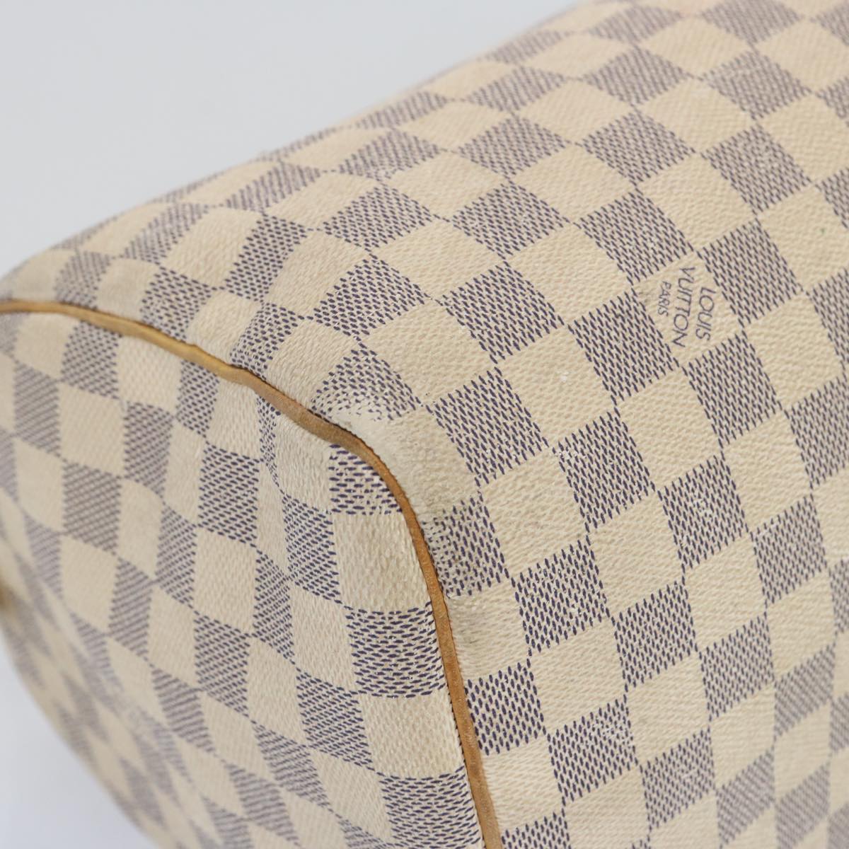 LOUIS VUITTON Damier Azur Speedy 30 Hand Bag N41533 LV Auth ki4106