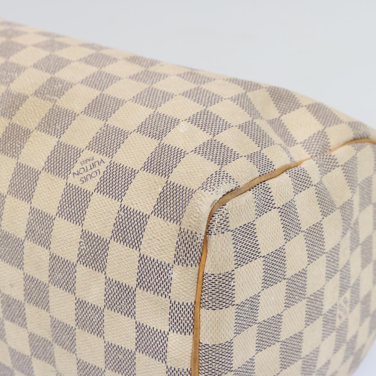 LOUIS VUITTON Damier Azur Speedy 30 Hand Bag N41533 LV Auth ki4106