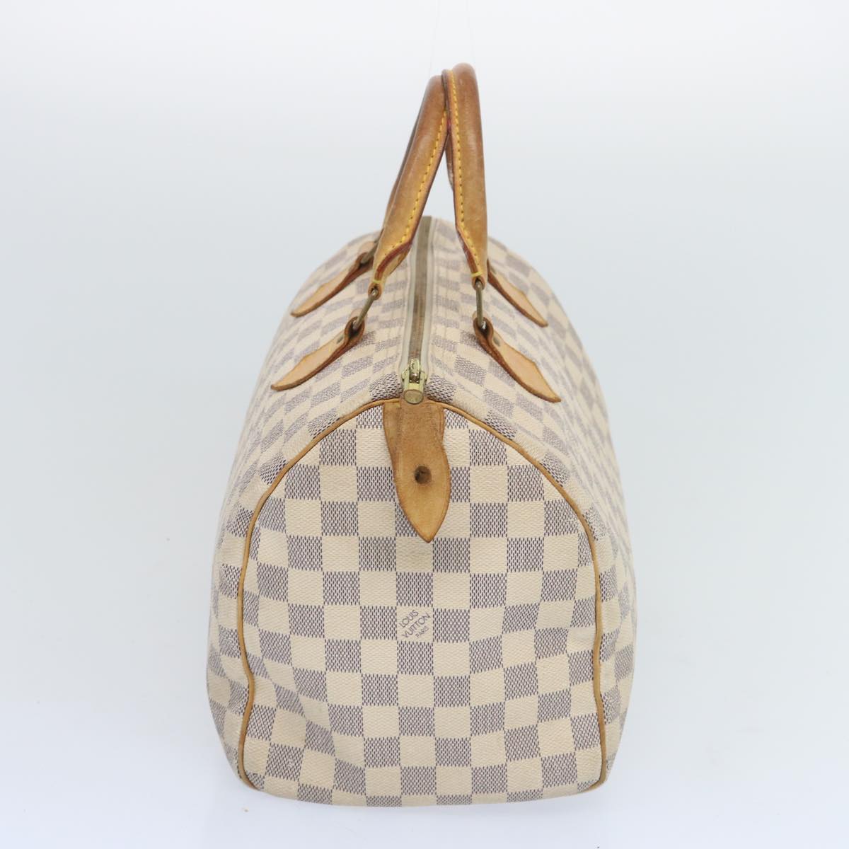 LOUIS VUITTON Damier Azur Speedy 30 Hand Bag N41533 LV Auth ki4106