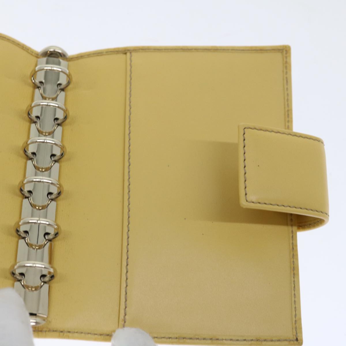 GUCCI GG Canvas Guccissima Day Planner Cover Yellow 115240 Auth ki4116