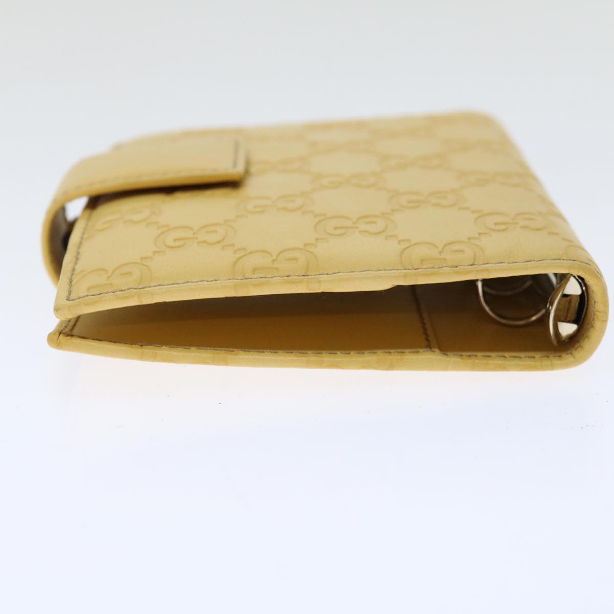 GUCCI GG Canvas Guccissima Day Planner Cover Yellow 115240 Auth ki4116