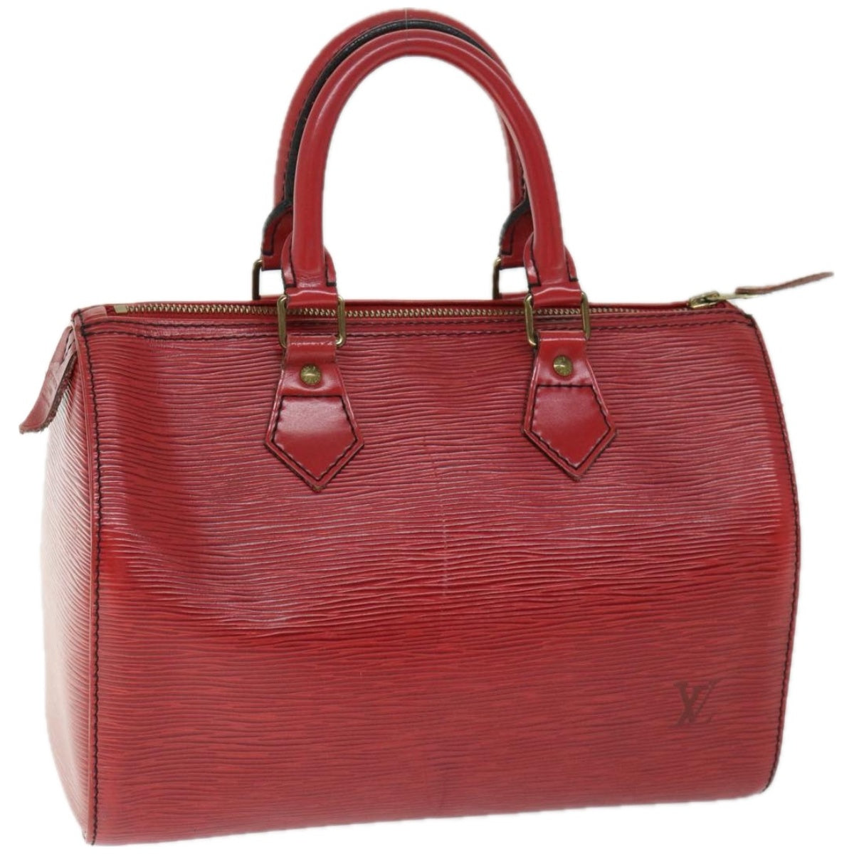 LOUIS VUITTON Epi Speedy 25 Hand Bag Castilian Red M43017 LV Auth ki4127