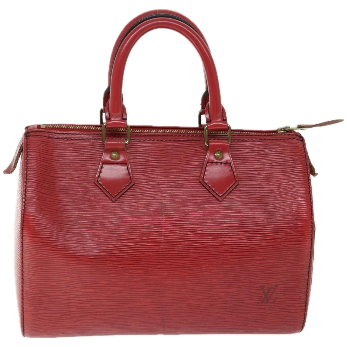 LOUIS VUITTON Epi Speedy 25 Hand Bag Castilian Red M43017 LV Auth ki4127