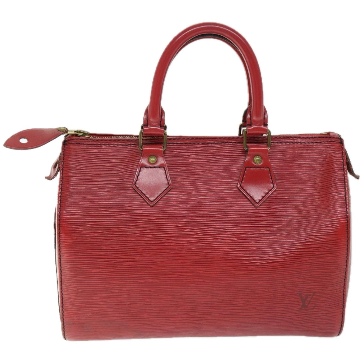 LOUIS VUITTON Epi Speedy 25 Hand Bag Castilian Red M43017 LV Auth ki4127