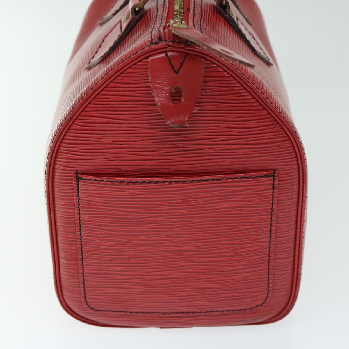 LOUIS VUITTON Epi Speedy 25 Hand Bag Castilian Red M43017 LV Auth ki4127