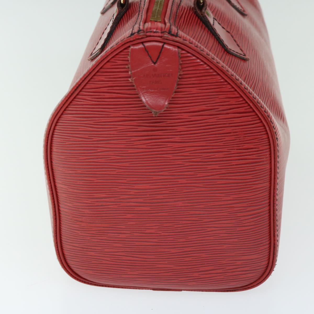 LOUIS VUITTON Epi Speedy 25 Hand Bag Castilian Red M43017 LV Auth ki4127