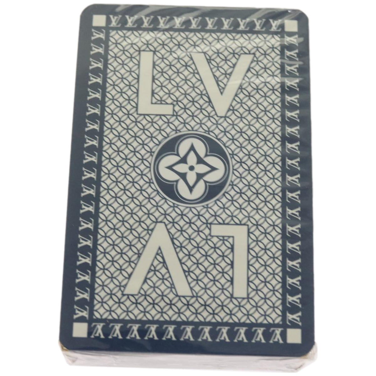 LOUIS VUITTON Playing Cards Blue LV Auth ki4137