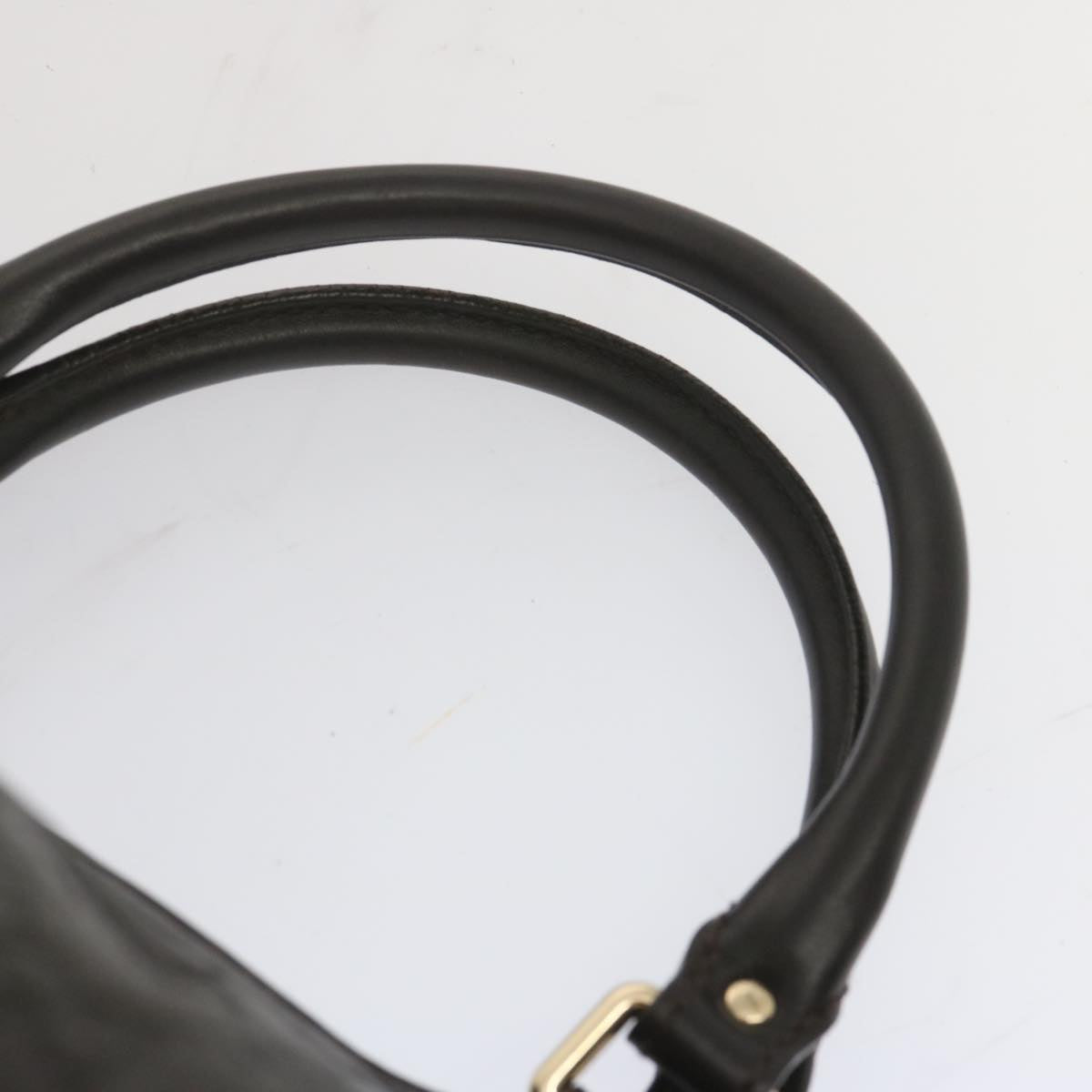 GUCCI GG Canvas Guccissima Sukey Hand Bag Black 367802 Auth ki4192