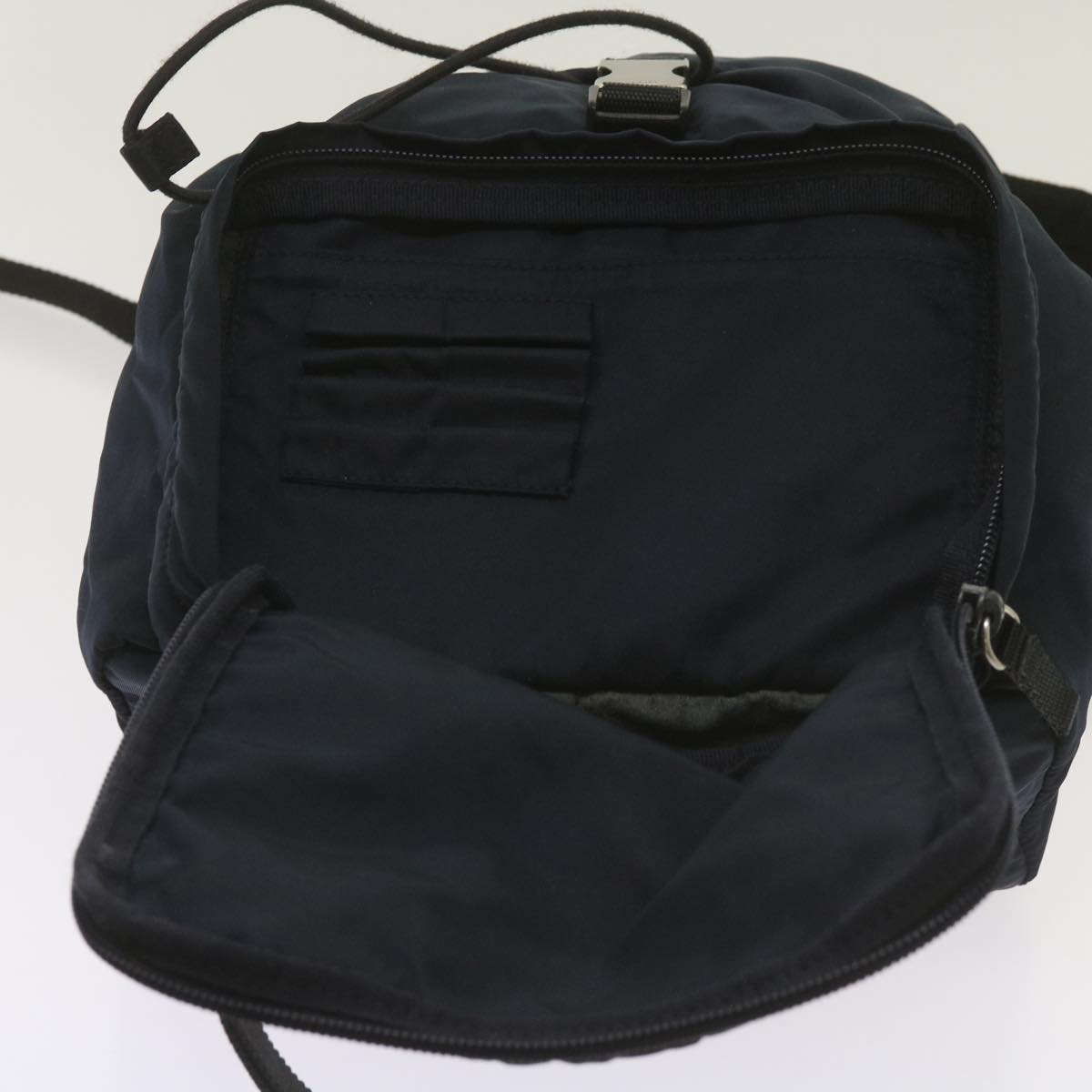 PRADA Backpack Nylon Navy Auth ki4230