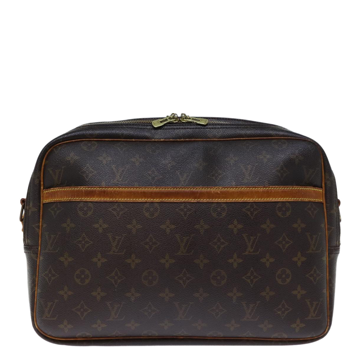 LOUIS VUITTON Monogram Reporter GM Shoulder Bag M45252 LV Auth ki4406