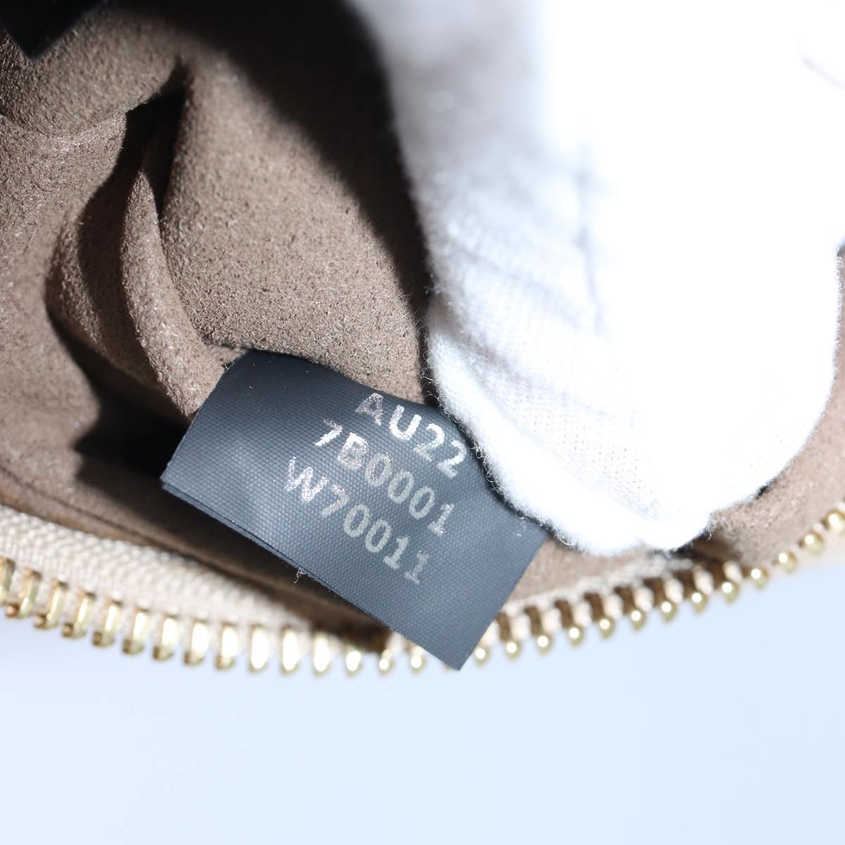 Stella MacCartney Chain Shoulder Bag Suede Beige Auth ki4488