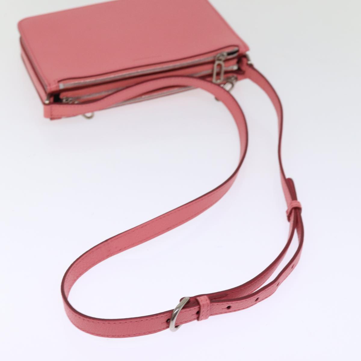 BURBERRY Shoulder Bag Leather Pink Auth ki4506V