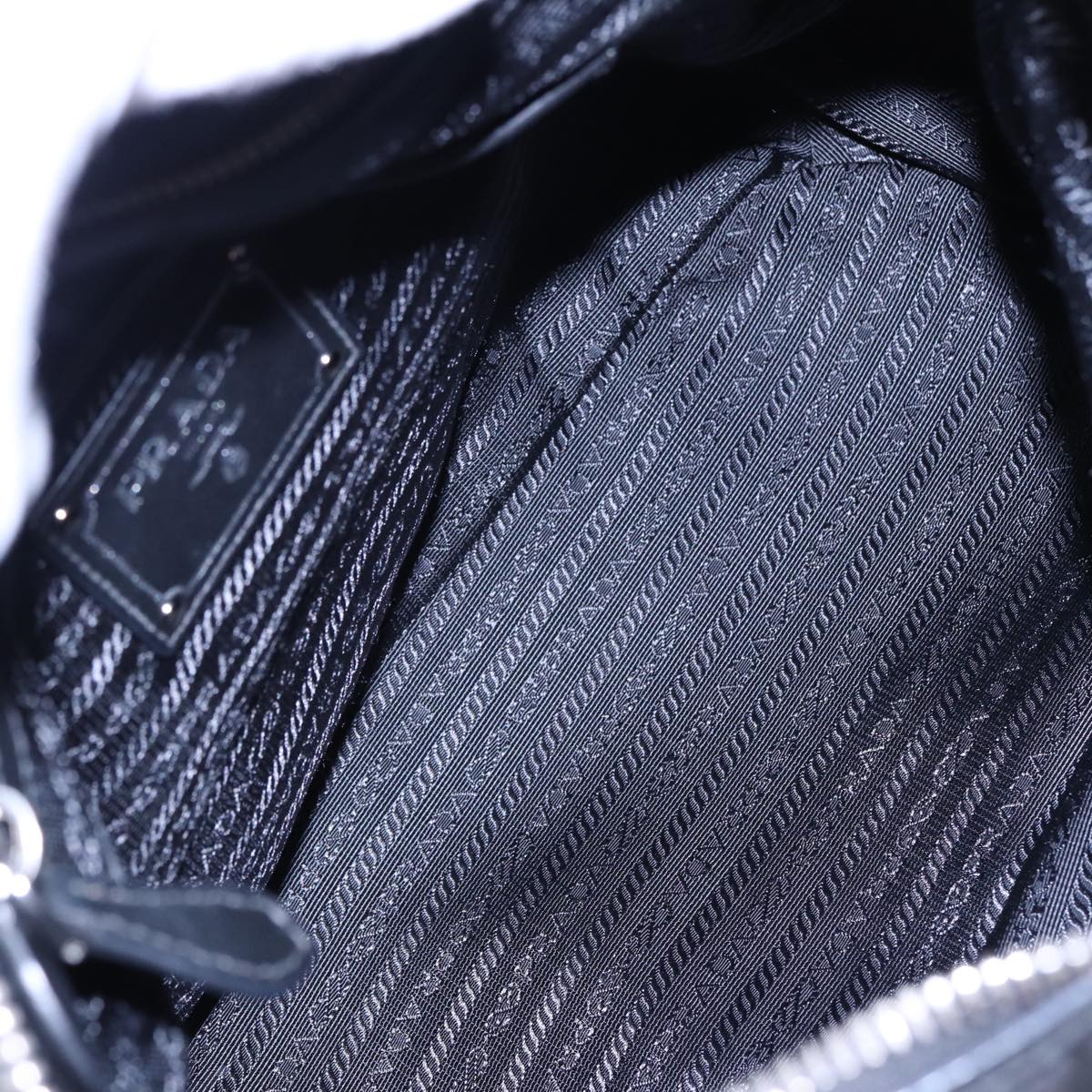 PRADA Shoulder Bag Nylon 2way Black Auth ki4556