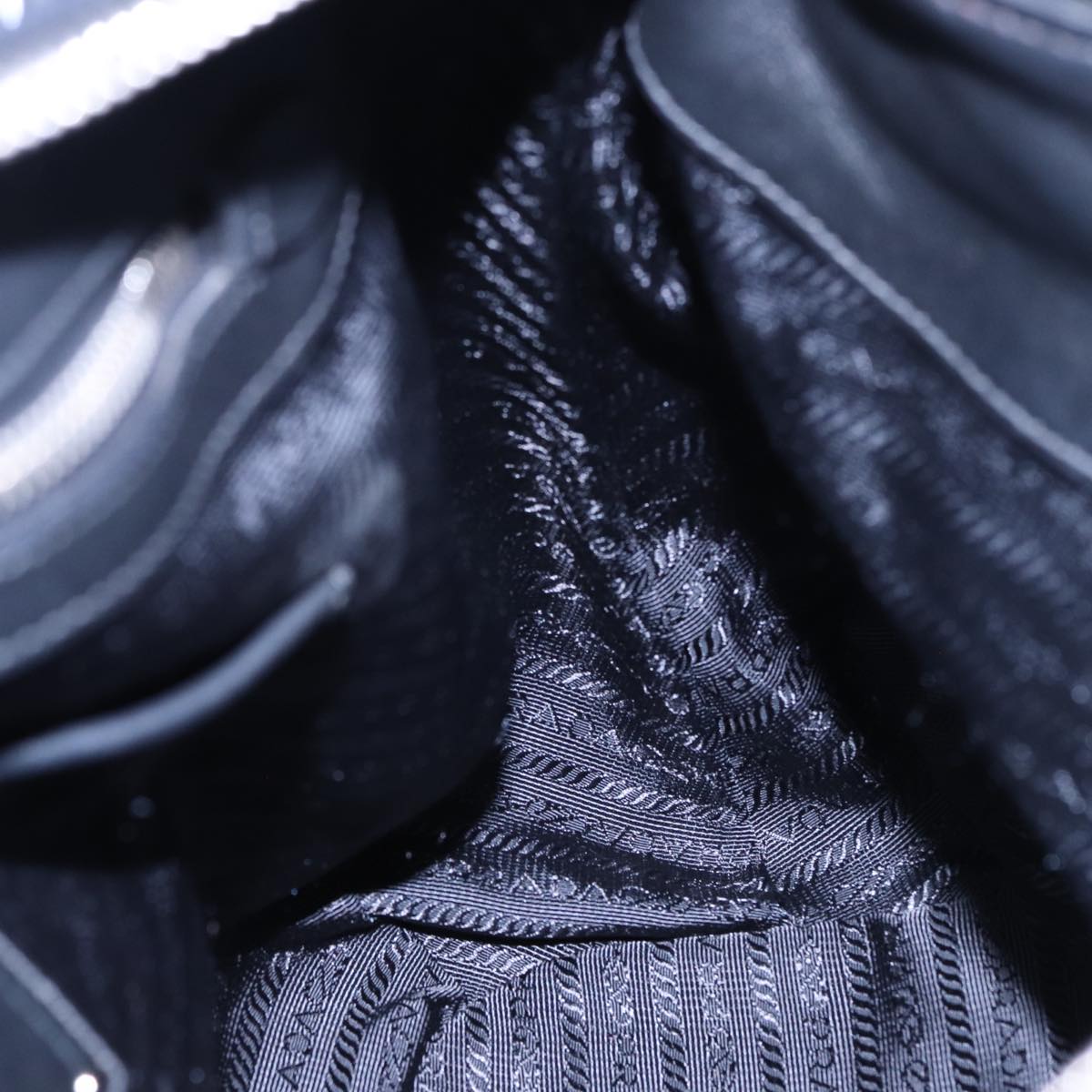 PRADA Shoulder Bag Nylon 2way Black Auth ki4556