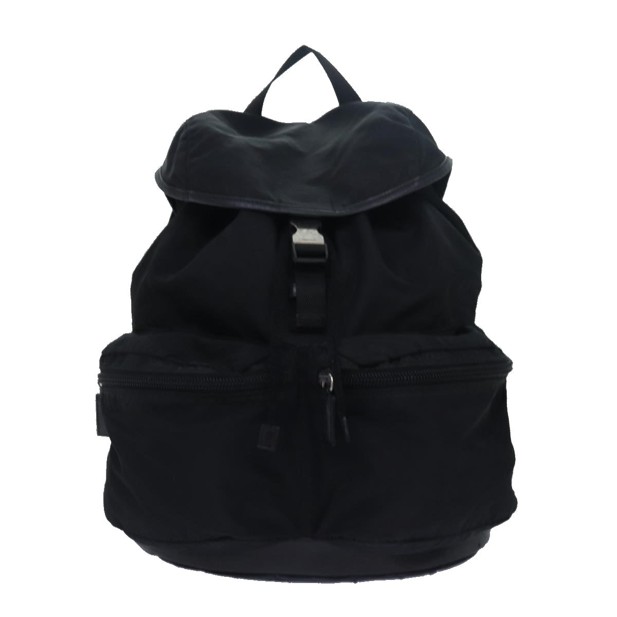 PRADA Backpack Nylon Black Auth ki4596