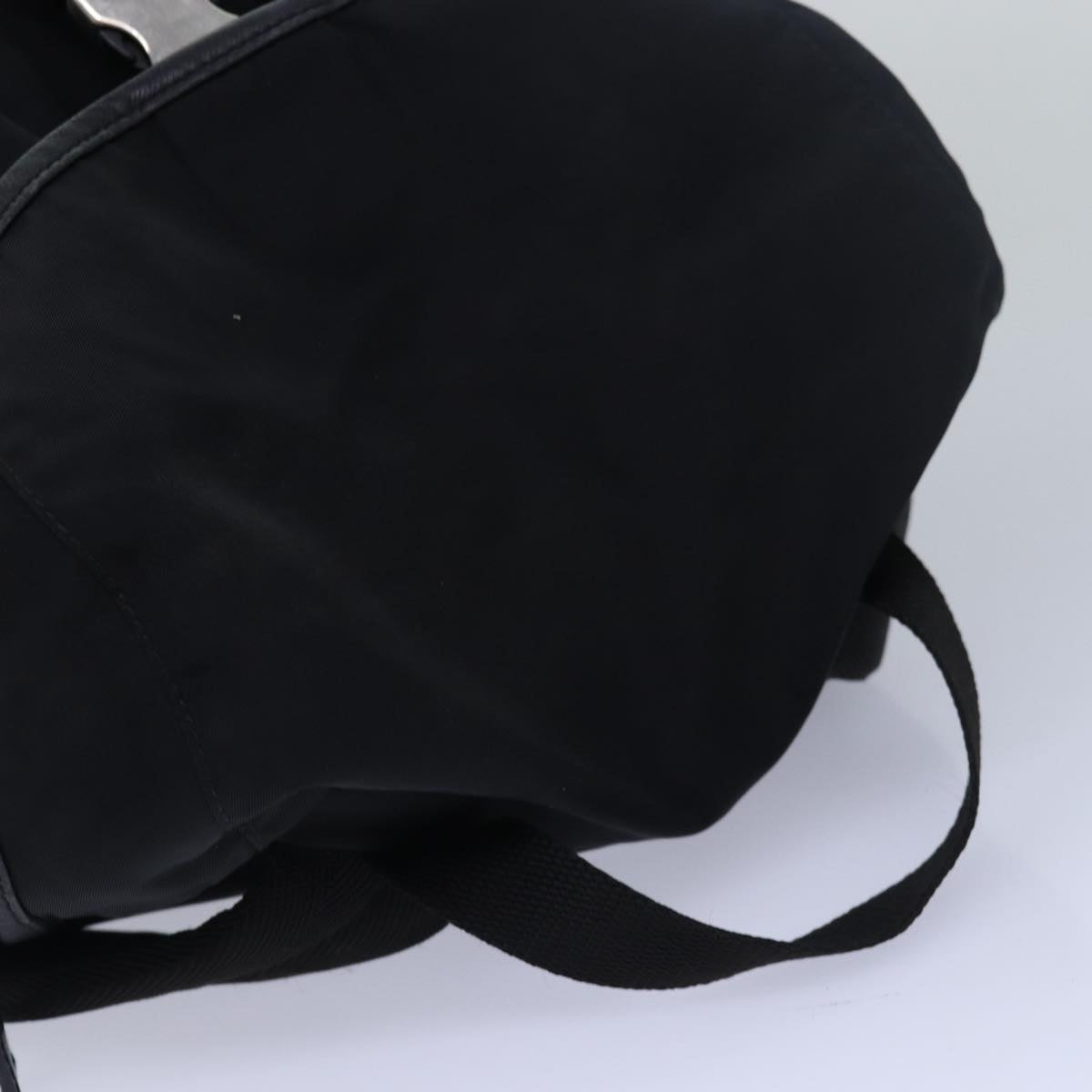 PRADA Backpack Nylon Black Auth ki4596