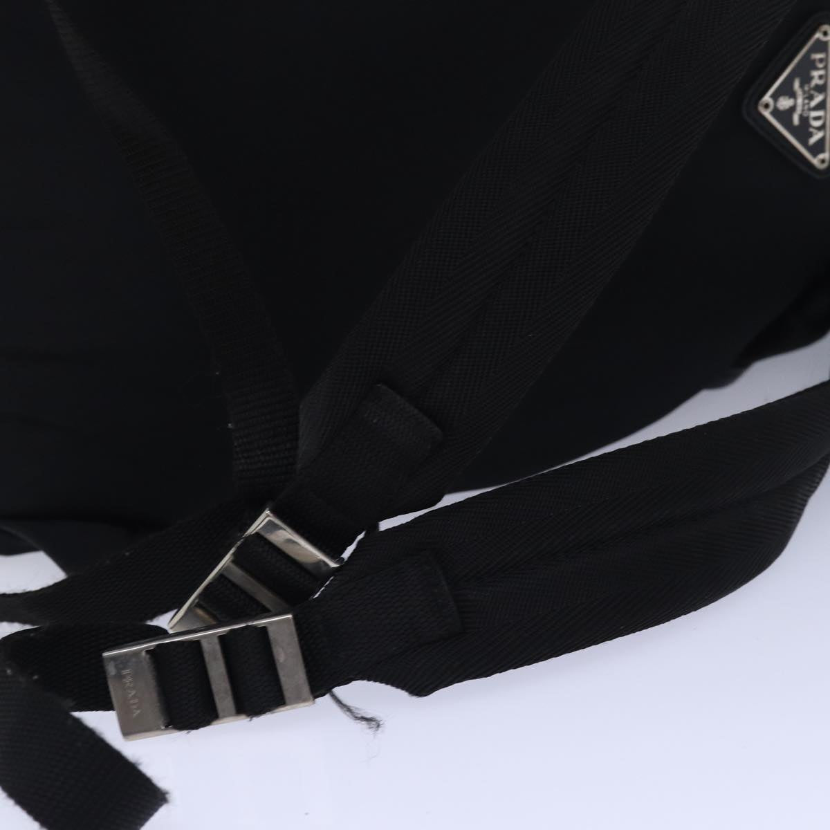 PRADA Backpack Nylon Black Auth ki4596