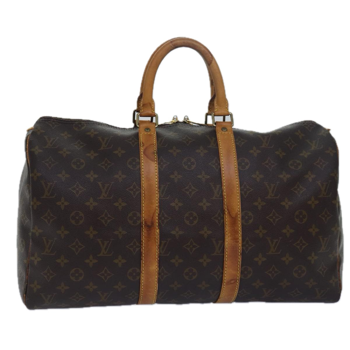 LOUIS VUITTON Monogram Keepall 45 Boston Bag M41428 LV Auth ki4639