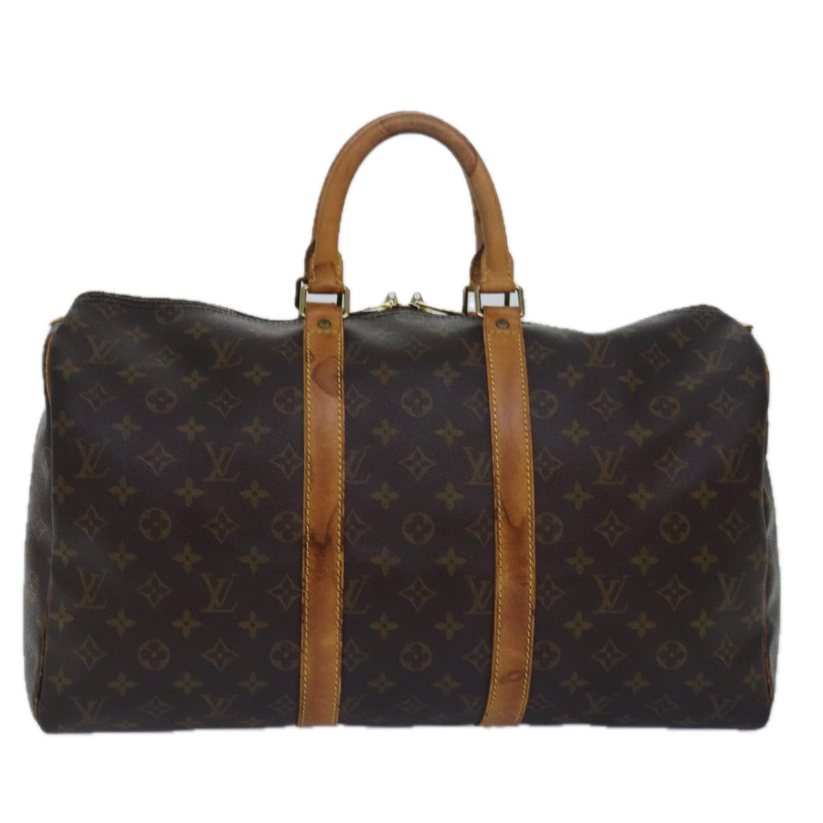 LOUIS VUITTON Monogram Keepall 45 Boston Bag M41428 LV Auth ki4639