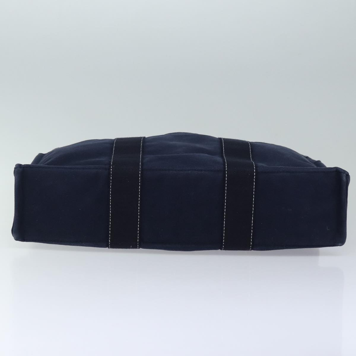 HERMES Fourre Tout MM Hand Bag Canvas Navy Auth ki4693