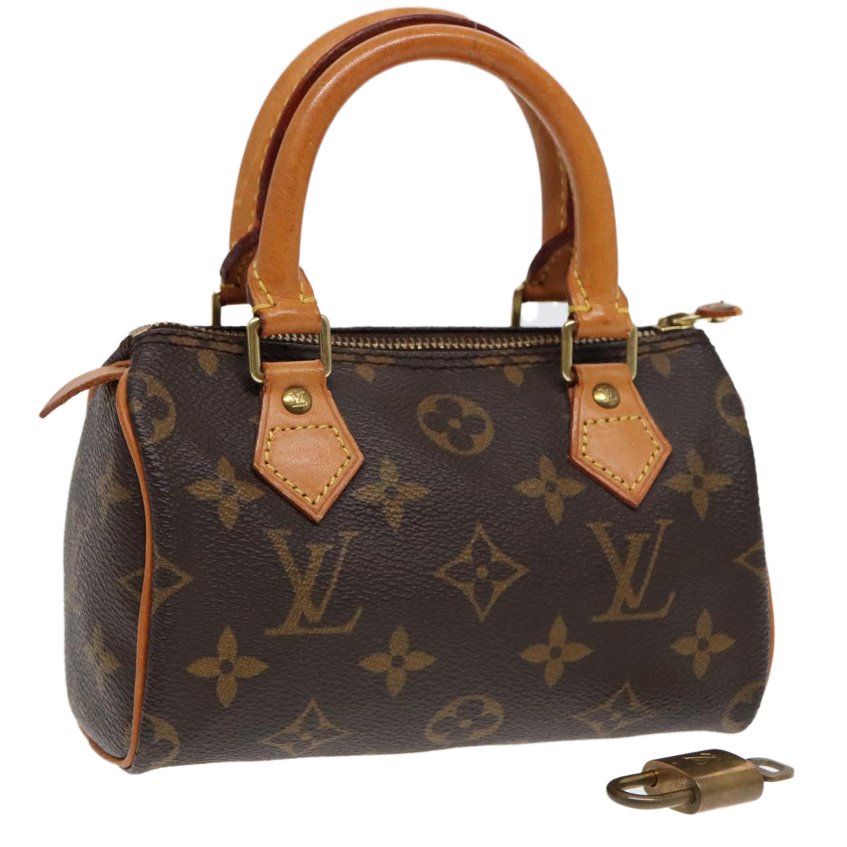 LOUIS VUITTON Monogram Mini Speedy Hand Bag M41534 LV Auth ki4712