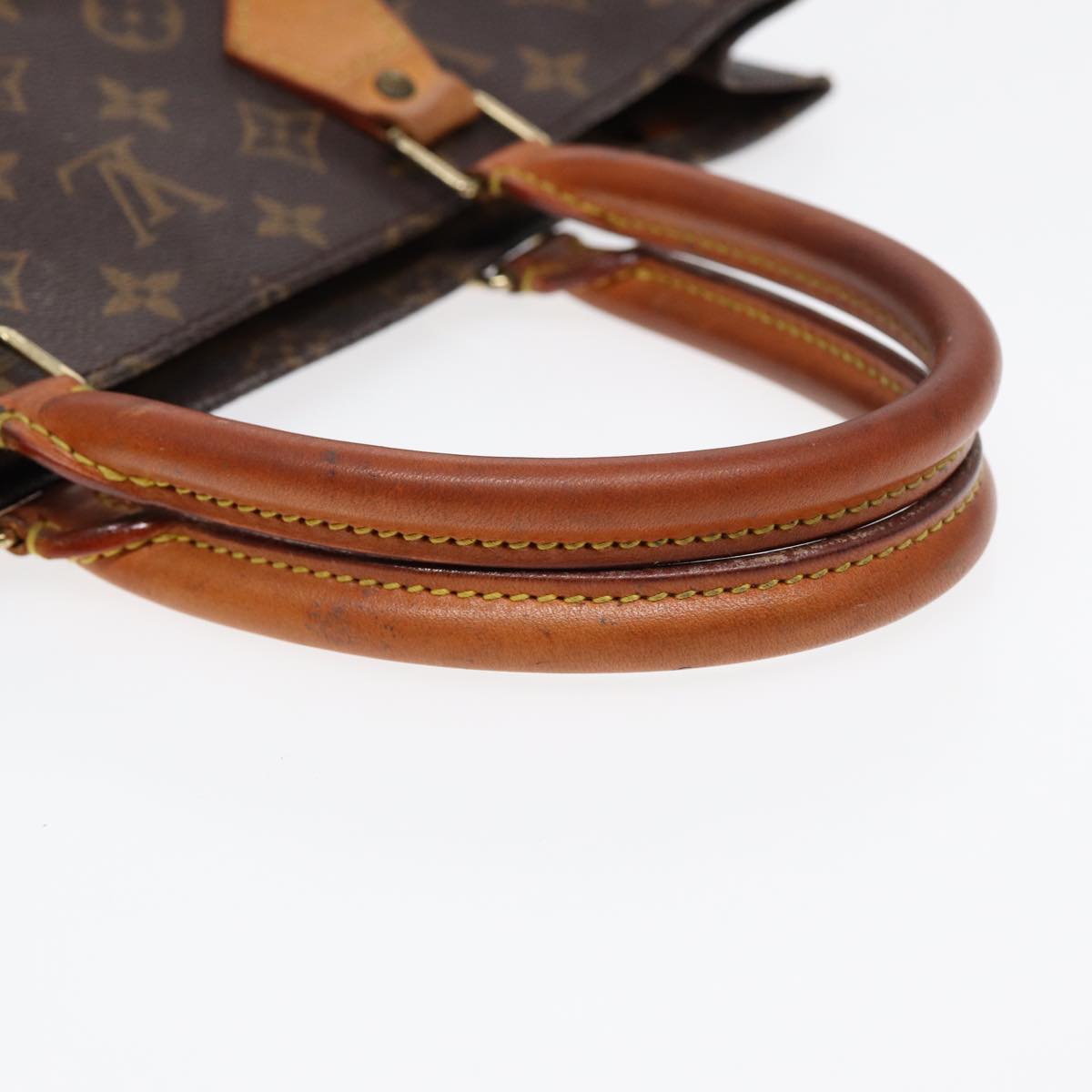 LOUIS VUITTON Monogram Sac Plat Hand Bag M51140 LV Auth ki4734