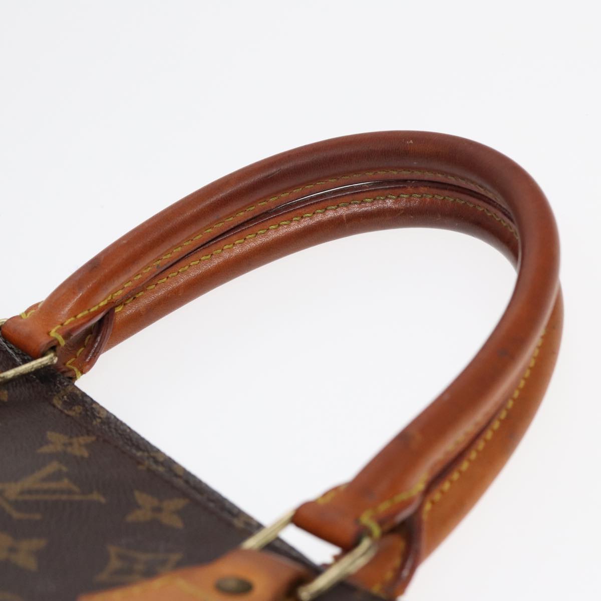 LOUIS VUITTON Monogram Sac Plat Hand Bag M51140 LV Auth ki4734