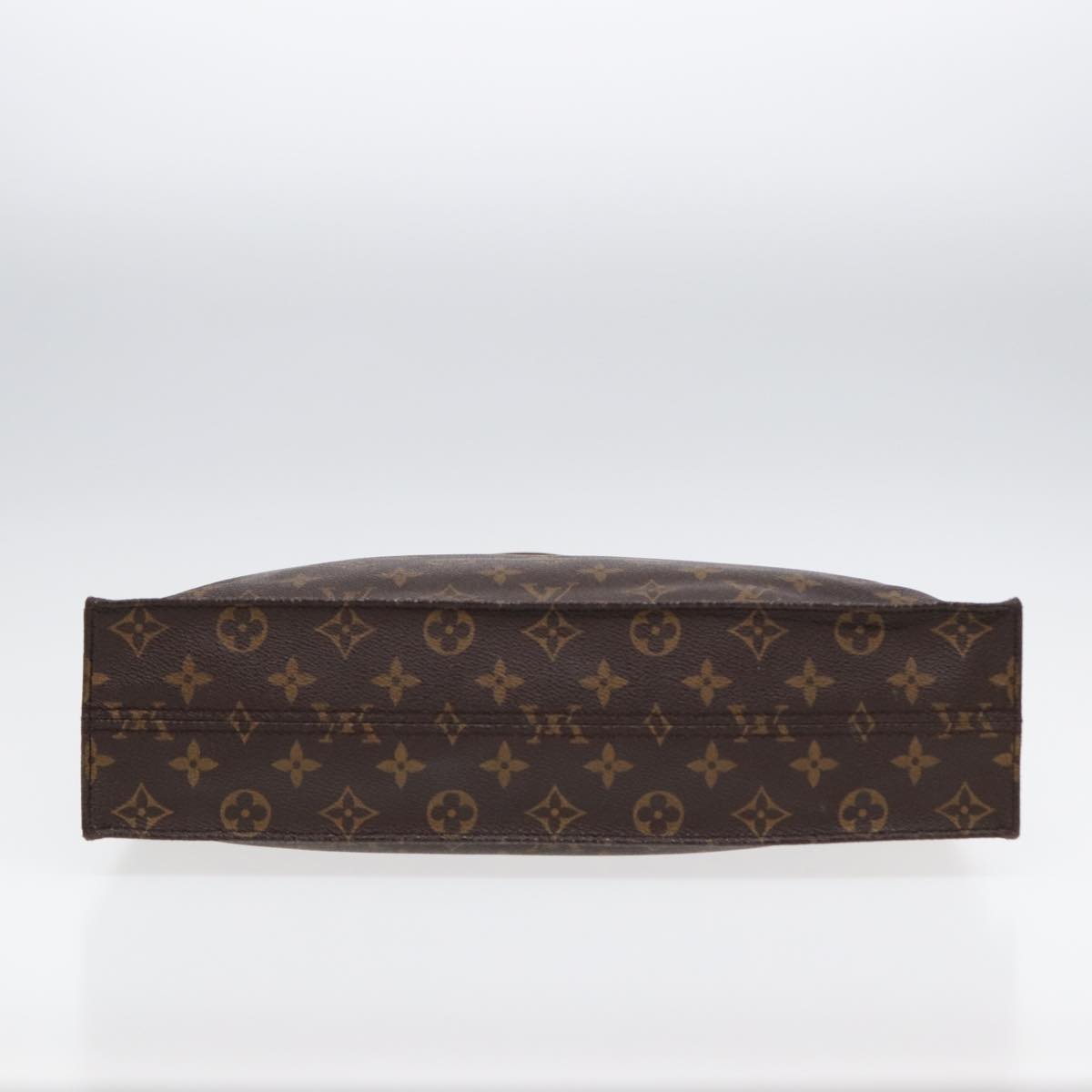 LOUIS VUITTON Monogram Sac Plat Hand Bag M51140 LV Auth ki4734