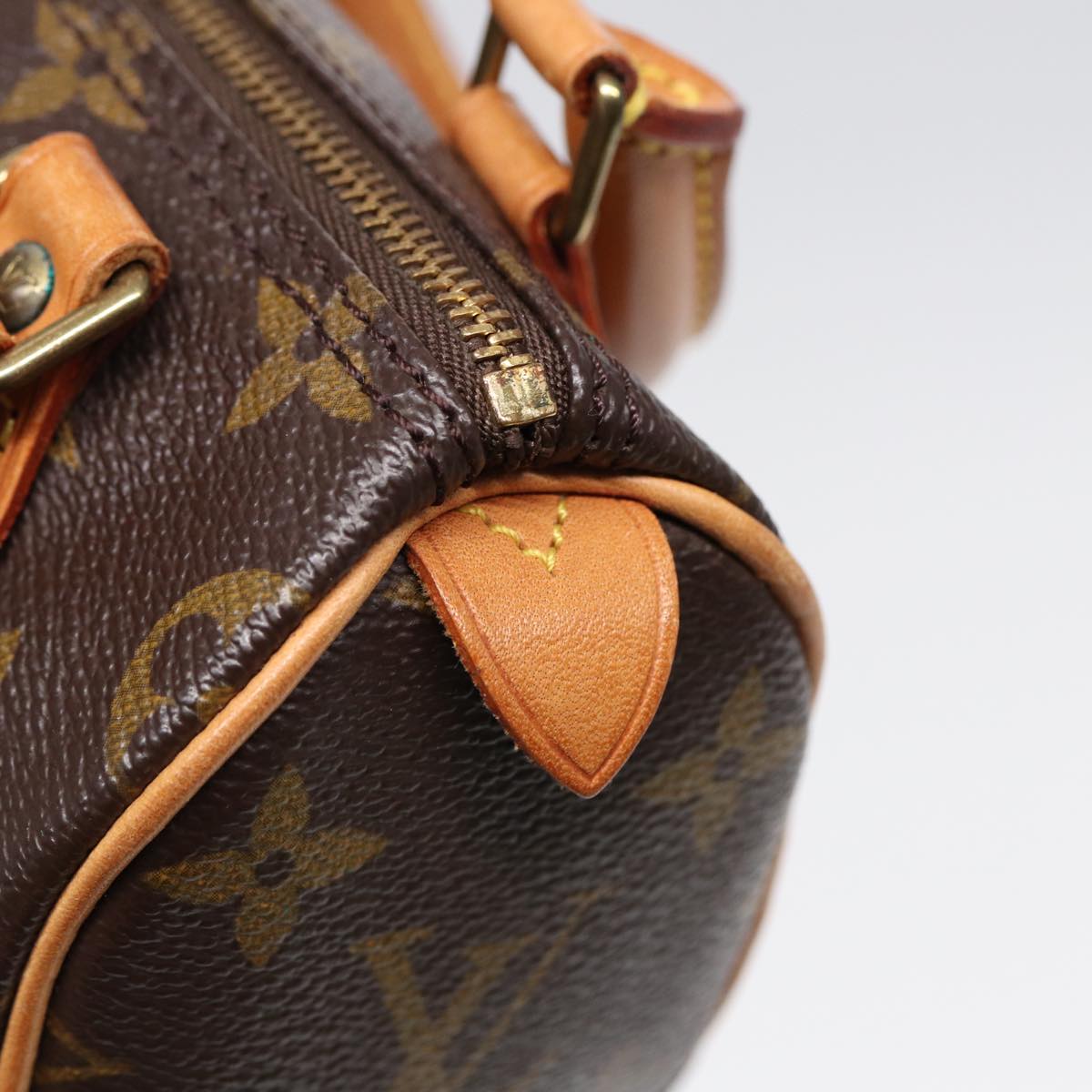 LOUIS VUITTON Monogram Mini Speedy Hand Bag M41534 LV Auth ki4738