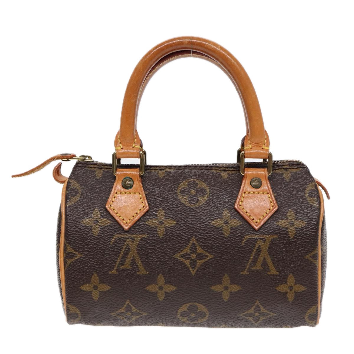 LOUIS VUITTON Monogram Mini Speedy Hand Bag M41534 LV Auth ki4738