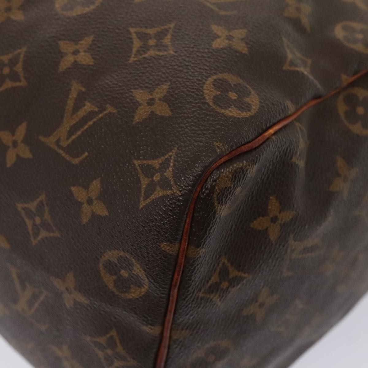 LOUIS VUITTON Monogram Speedy 35 Hand Bag M41524 LV Auth ki4806