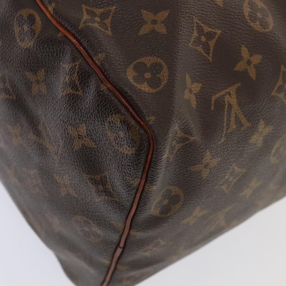 LOUIS VUITTON Monogram Speedy 35 Hand Bag M41524 LV Auth ki4806