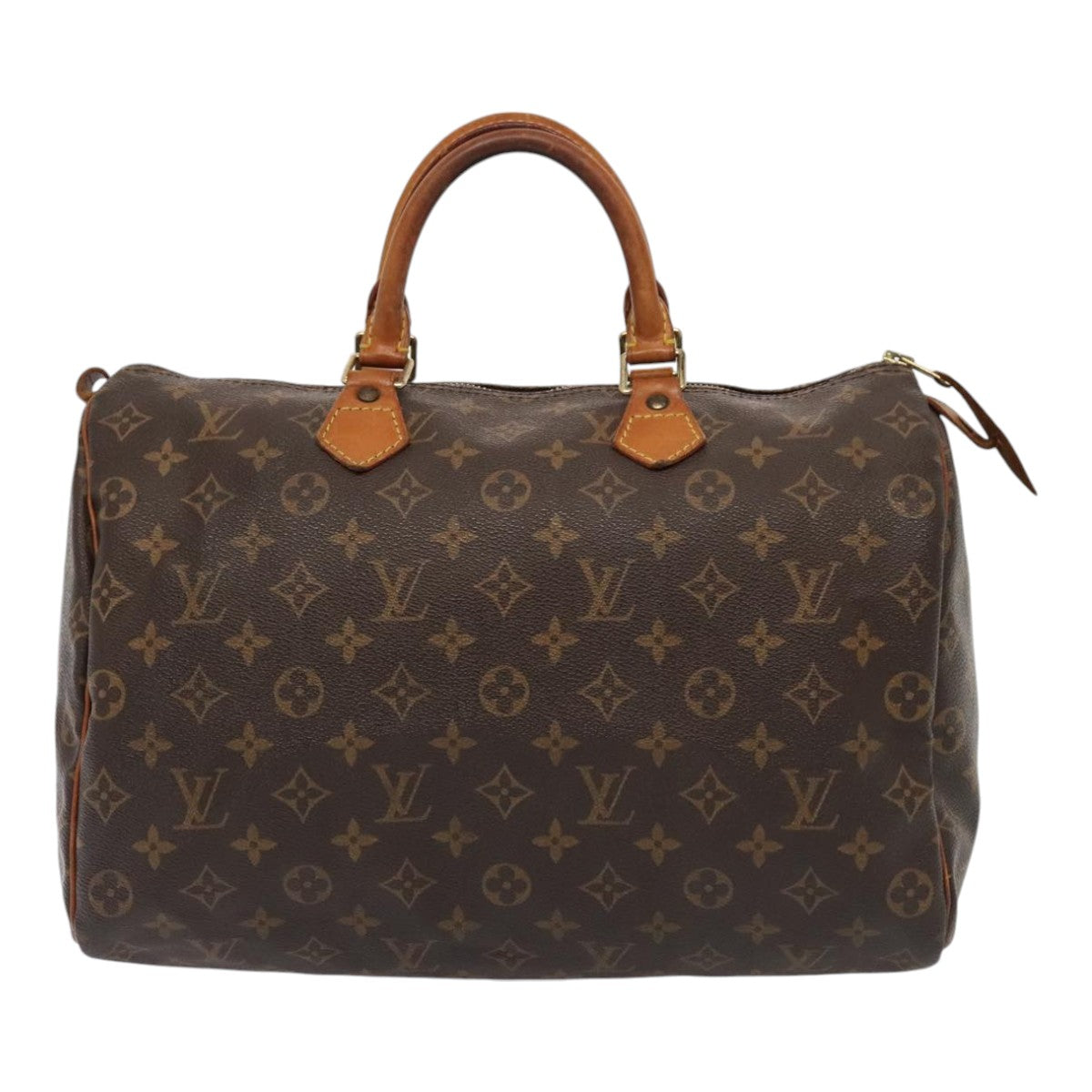 LOUIS VUITTON Monogram Speedy 35 Hand Bag M41524 LV Auth ki4806