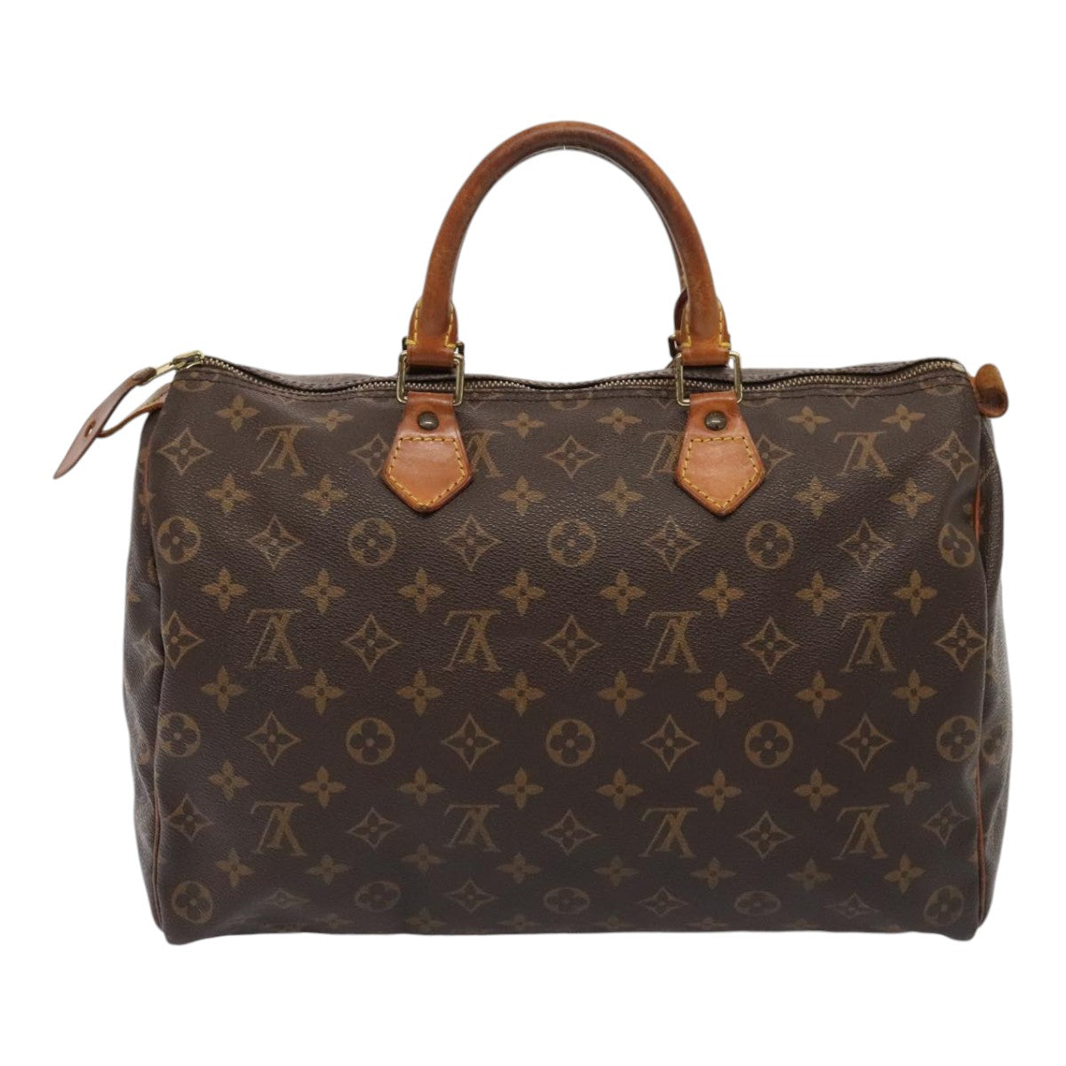 LOUIS VUITTON Monogram Speedy 35 Hand Bag M41524 LV Auth ki4806