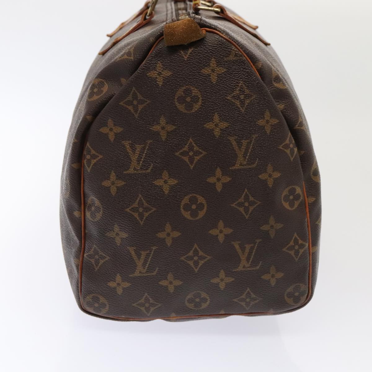 LOUIS VUITTON Monogram Speedy 35 Hand Bag M41524 LV Auth ki4806