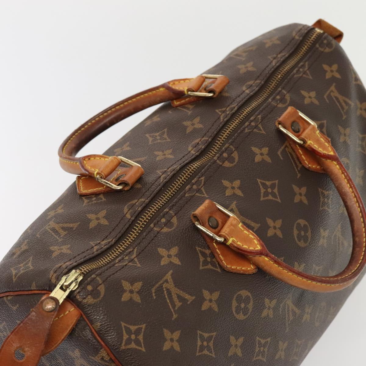 LOUIS VUITTON Monogram Speedy 35 Hand Bag M41524 LV Auth ki4806