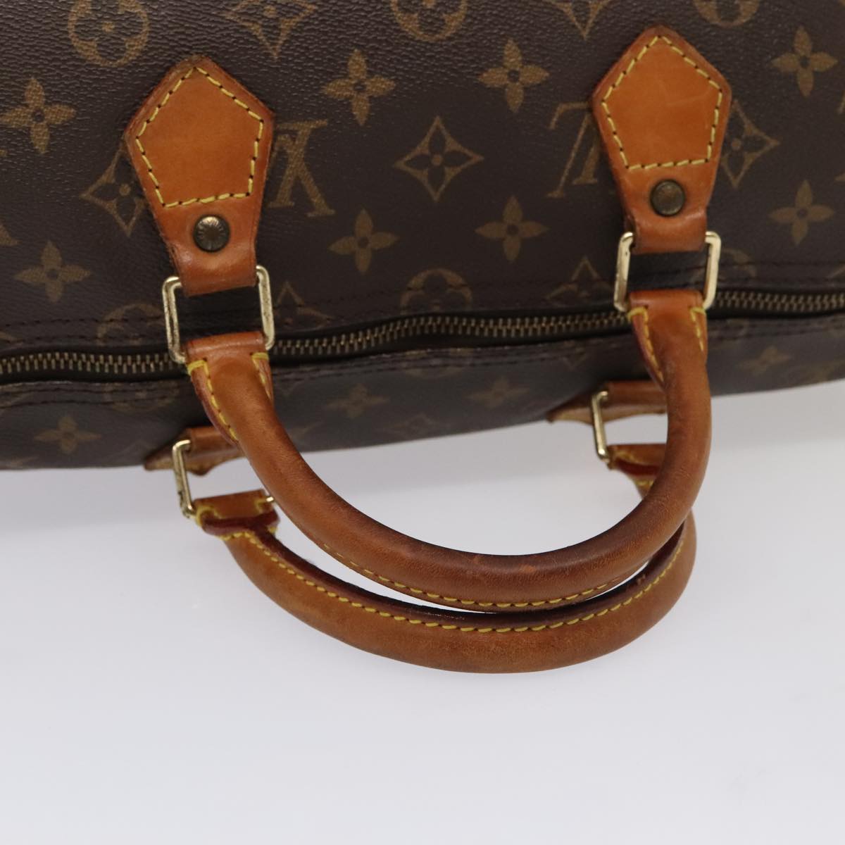 LOUIS VUITTON Monogram Speedy 35 Hand Bag M41524 LV Auth ki4806