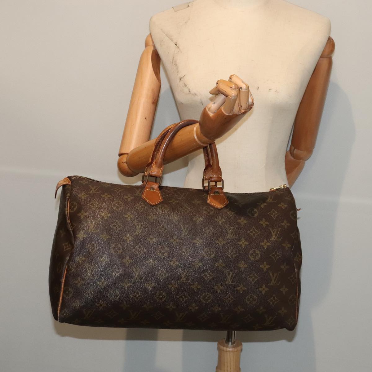 LOUIS VUITTON Monogram Speedy 40 Hand Bag M41522 LV Auth ki4807