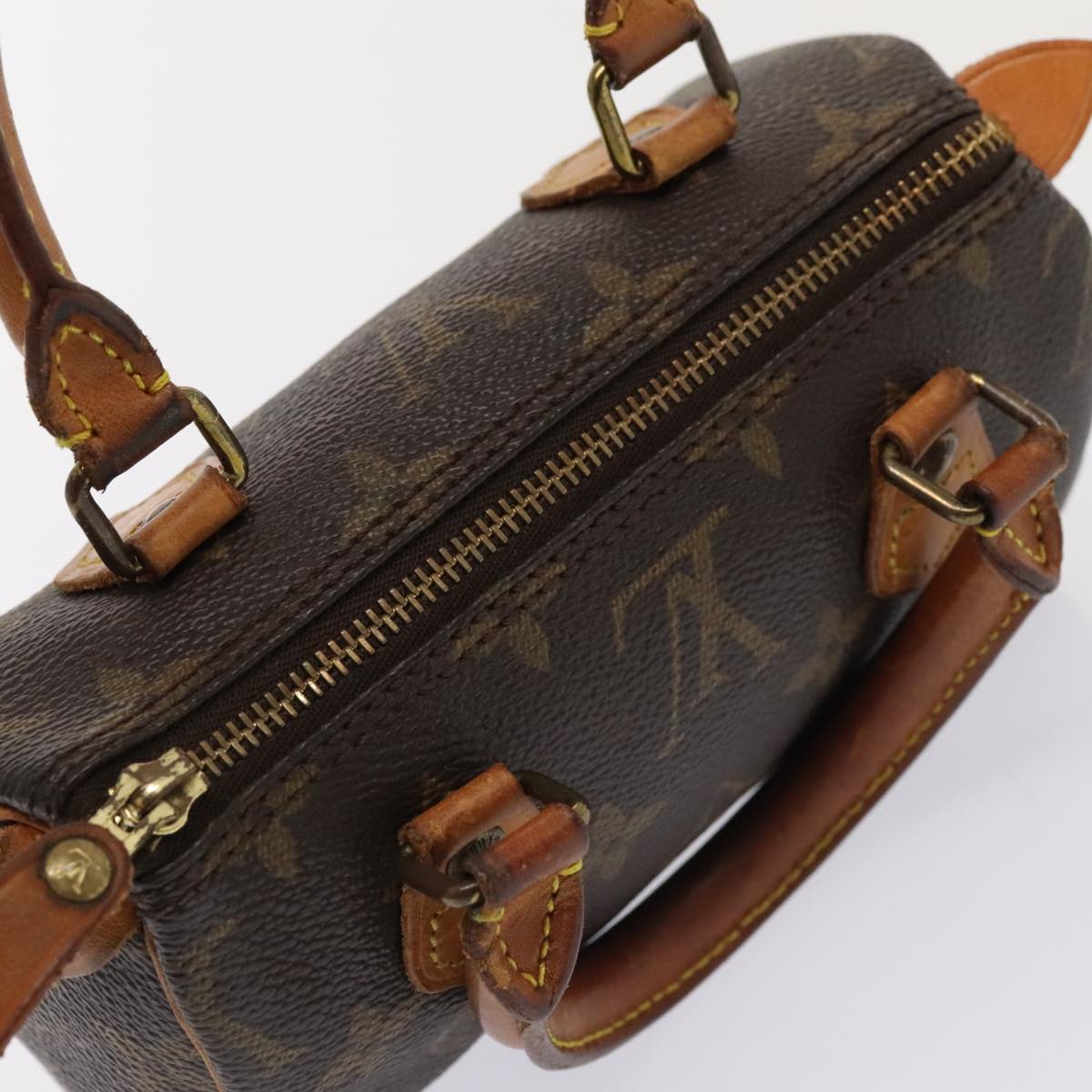 LOUIS VUITTON Monogram Mini Speedy Hand Bag M41534 LV Auth ki4808